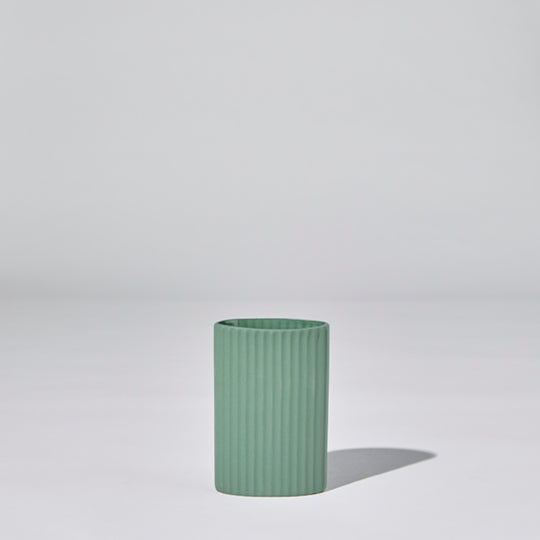 Ripple Vase Small / Moss