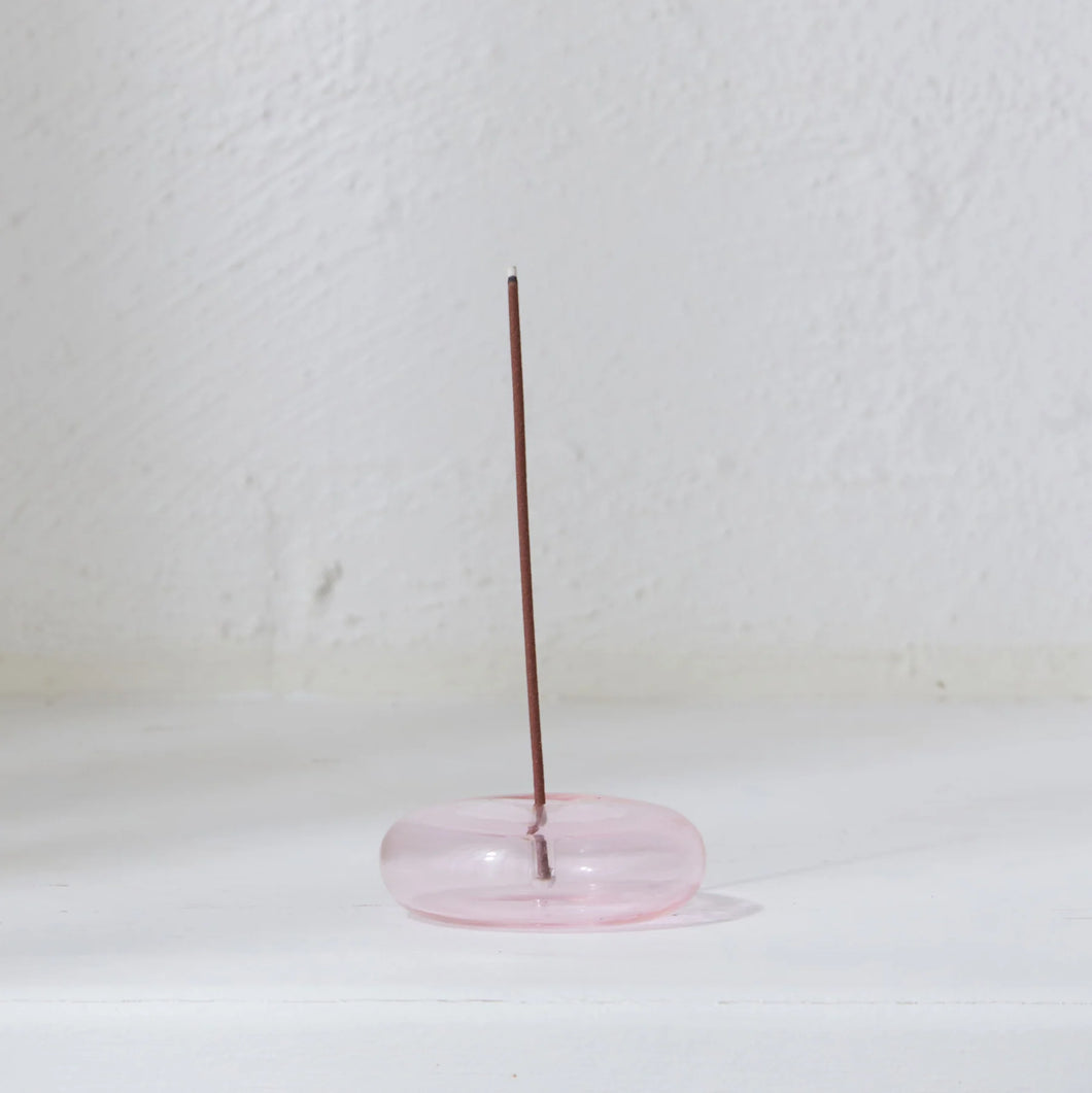 Gentle Habits - Glass Incense Holder Pink