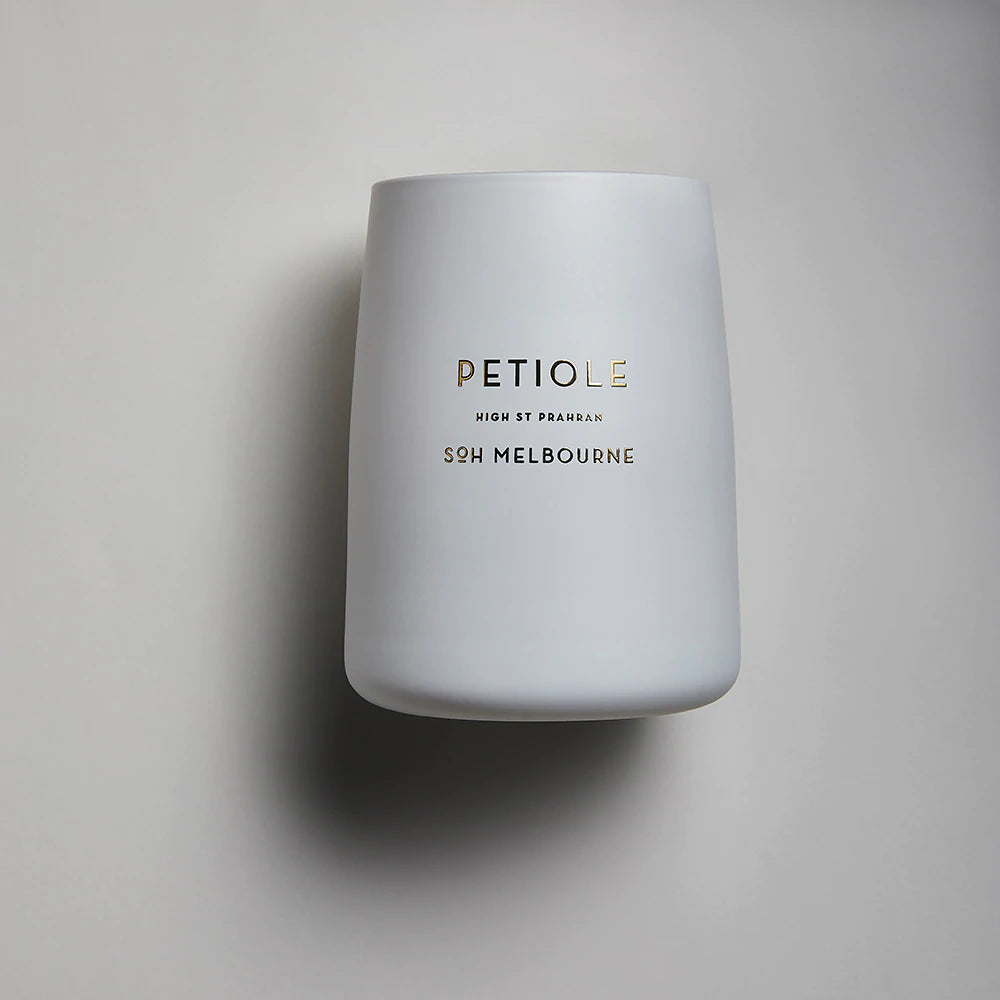 Petiole Candle 350gm 70 Hour Burn (White Matte)
